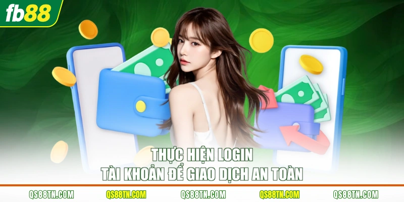 Thực hiện login tài khoản để giao dịch an toàn